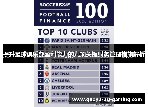 提升足球俱乐部盈利能力的九项关键财务管理措施解析 提升足球俱乐部盈利能力的九项关键财务管理措施解析